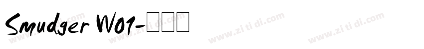 Smudger W01字体转换
